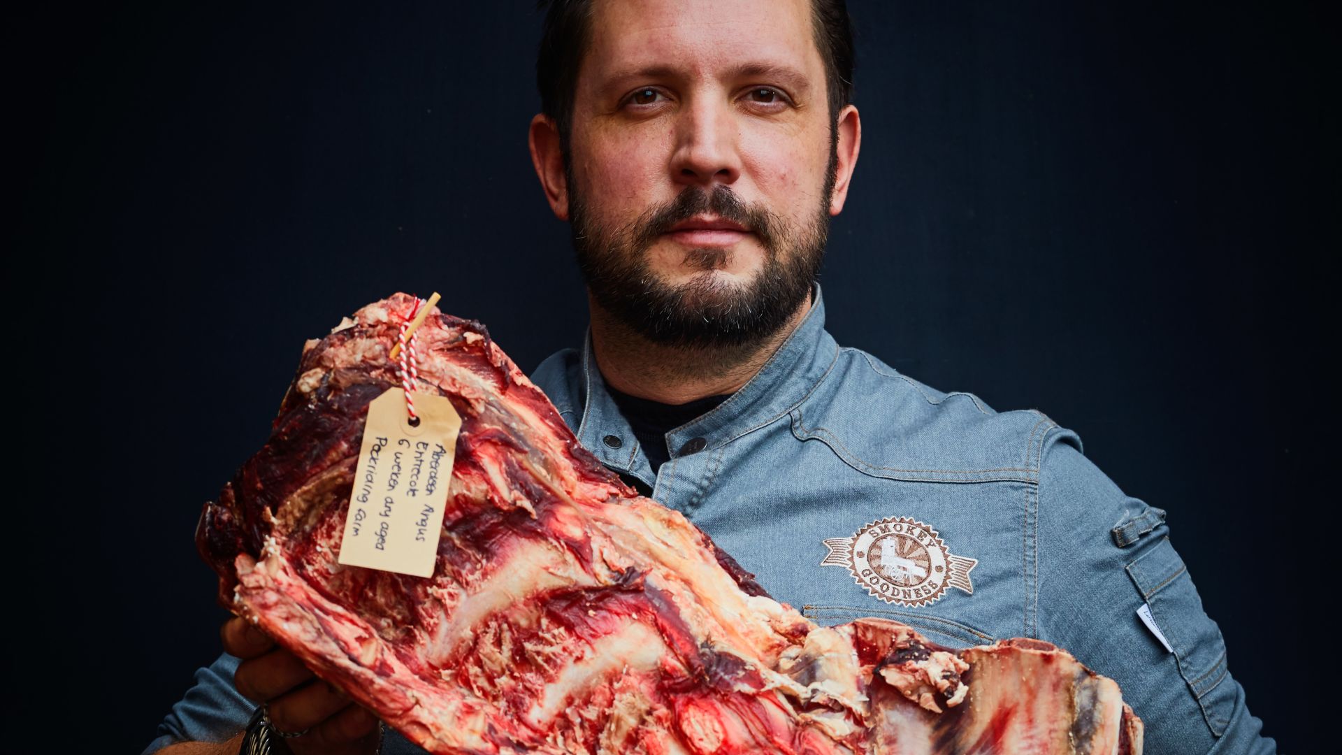 Jord Althuizen Holding A Large Piece Of Meat